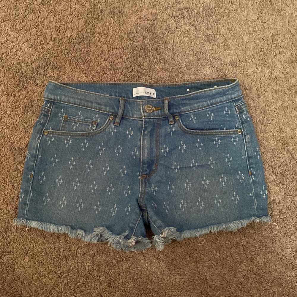 Womens Loft Jean Shorts
